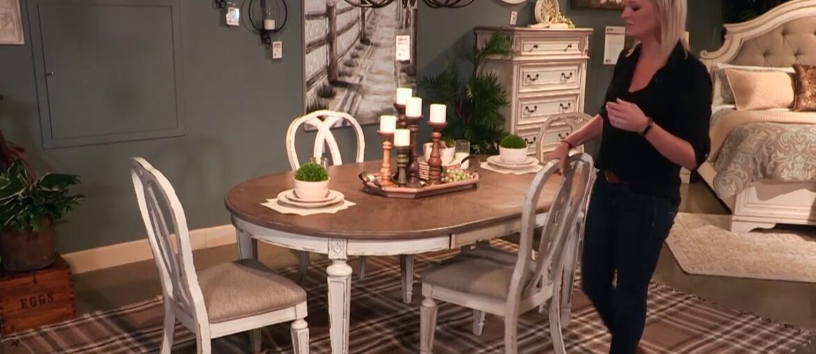 Realyn White Oval Extendable Dining Room Set from Signature Design by Ashley Realyn White Oval Extendable Dining Room Set from Signature Design by Ashley