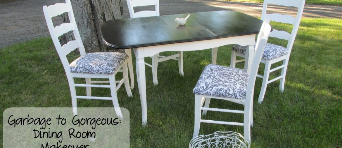 Garbage to Gorgeous Episode #10: Shabby Chic Dining Room Makeover on a Budget DIY! Garbage to Gorgeous Episode #10: Shabby Chic Dining Room Makeover on a Budget DIY!