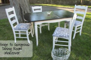 Garbage to Gorgeous Episode #10:  Shabby Chic Dining Room Makeover on a Budget DIY!