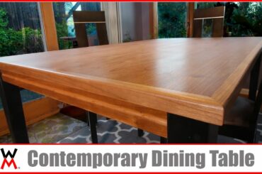 How to Make a Contemporary Dining Table | DIY Furniture