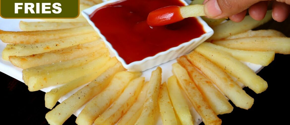 McDonalds फ्रेंच फ्राइज at HOME | Crispy French Fries Recipe in Hindi | Potato Fries | CookWithNisha