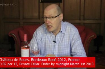 Château de Sours, Bordeaux Rosé 2012, France, wine review