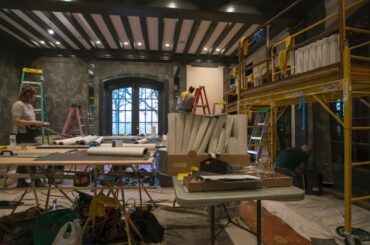 Dining Room Wallpaper Installation Timelapse | New Jordan Winery Dining Room | Interior Design