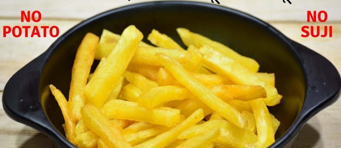 क्रिस्पी फ्रेंच फ्राइज बनाने की विधि | French Fries Recipe in Hindi | No Potato Fries| Urban Rasoi