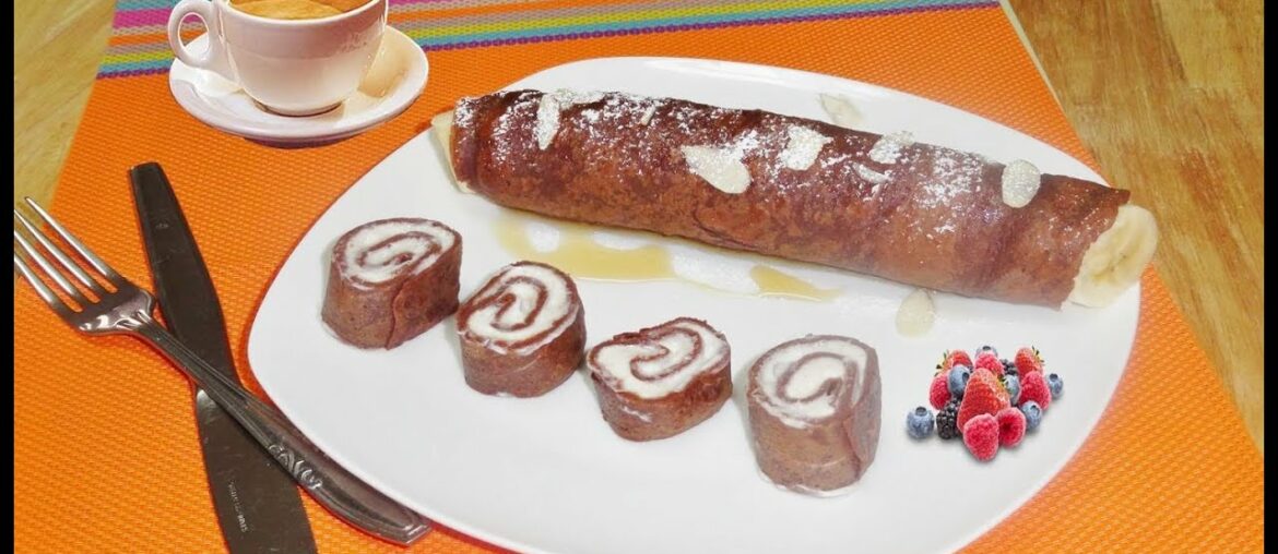 Egg Free French Chocolate Crepes Video Recipe by Bhavna