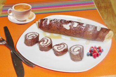 Egg Free French Chocolate Crepes Video Recipe by Bhavna