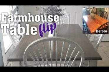 Farmhouse table flip using chalk paint: How I gave an outdated dining table a fresh Farmhouse look