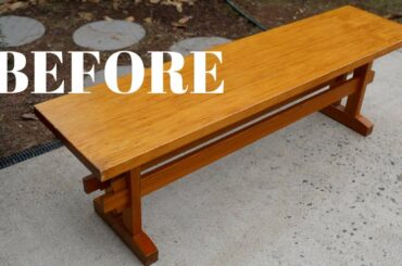 Dining Room Bench Makeover Using Beyond Paint: Furniture Makeovers - Thrift Diving
