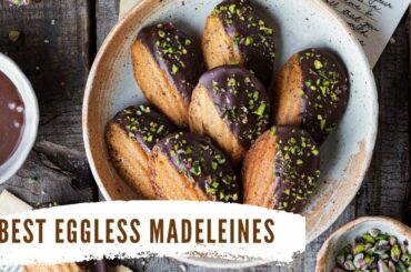 Eggless French Madeleines, saffron infused | easy Diwali recipes | Bake With Shivesh