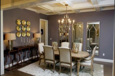 rustic glam dining space