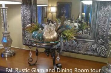 Rustic Glam Fall Dining room Tour