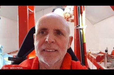 Frenchman crossing Atlantic in barrel celebrates 72nd birthday with wine and foie gras