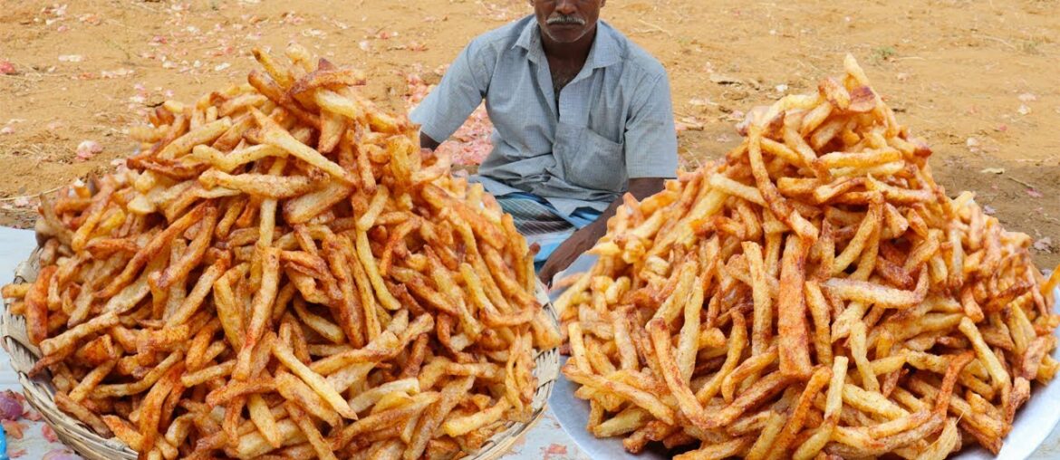 Perfect French Fries | Crispy French Fries Recipe Prepared by my uncle/food fun village
