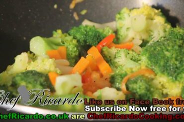 Broccoli & Carrot With Fry Up Vegetarian Recipe | Recipes By Chef Ricardo