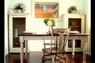 Shabby chic dining table ideas