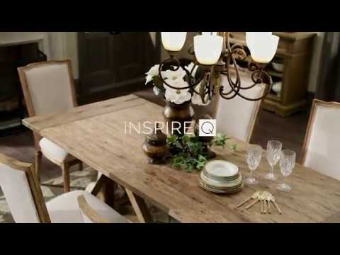 Paloma Oak Trestle Base Dining Set by iNSPIRE Q Artisan Paloma Oak Trestle Base Dining Set by iNSPIRE Q Artisan