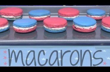 DIY French Macarons - July 4th Recipe | SoCraftastic