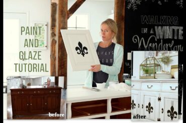Chalk Paint and Glaze Buffet Makeover Tutorial