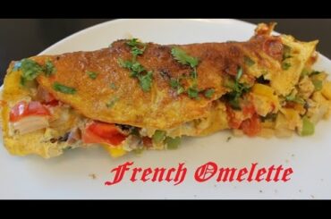 French Omelette Recipe| Fluffy French Omelette With Vegetables By Harshi's  Kitchen