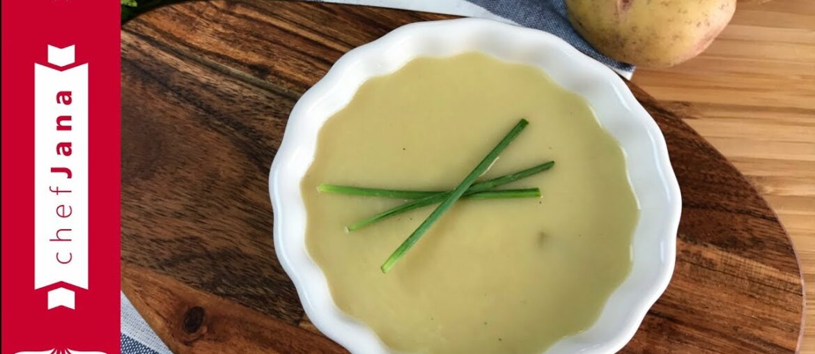 5 min potato leek soup - Vichyssoise cold soup recipe