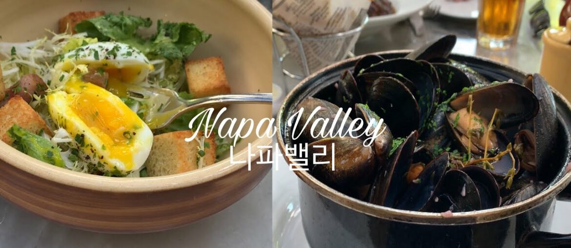 Soft boiled Egg Salad👍, Mussels steamed w/ red wine | Lunch at French Restaurant in Yountville, Ca