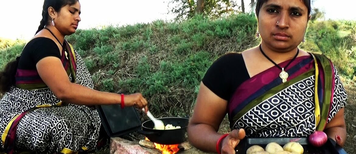 Village Style Cooking Potato Fry Recipe | SPICY French Fries( Aloo Fry )| South Indian Style Cooking