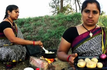 Village Style Cooking Potato Fry Recipe | SPICY French Fries( Aloo Fry )| South Indian Style Cooking