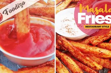 Crispy Masala French Fries Recipe | Homemade French Fries recipe | Restaurant Style
