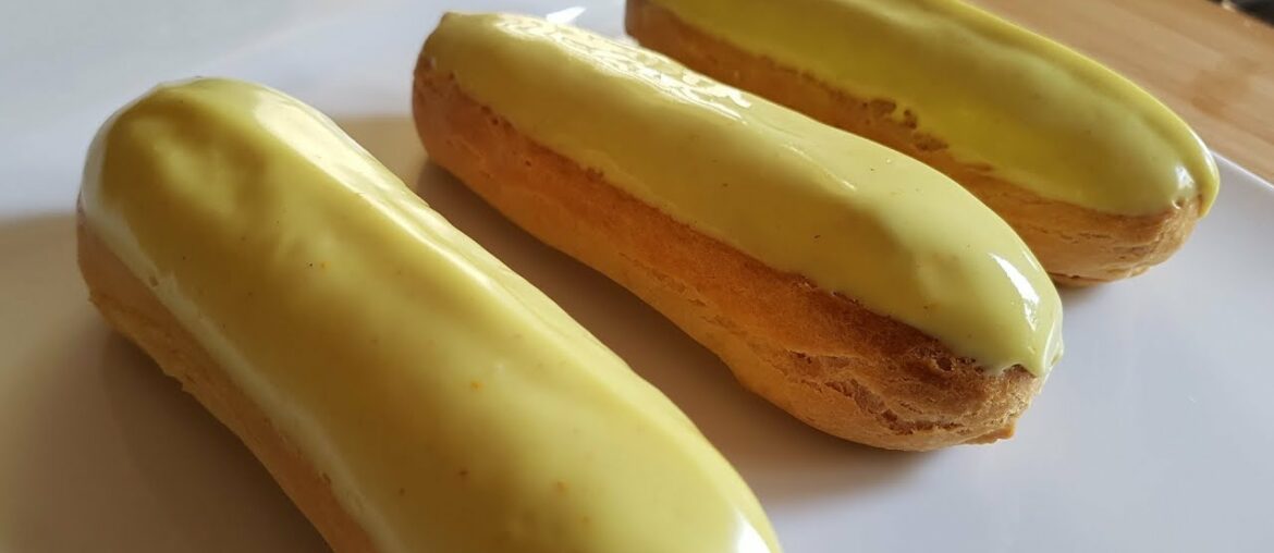 Mango Eclairs -  French Recipe -  Eclairs à la Mangue