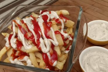 Garlic Mayo Fries/Garlic Mayo Recipe/How to cut French Fries by Laila Ka Kitchen