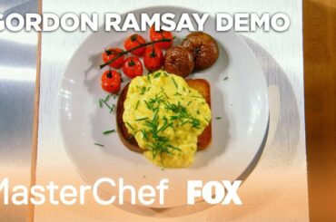 Gordon Ramsay Demonstrates How To Make The Perfect Scrambled Eggs | Season 8 Ep. 5 | MASTERCHEF