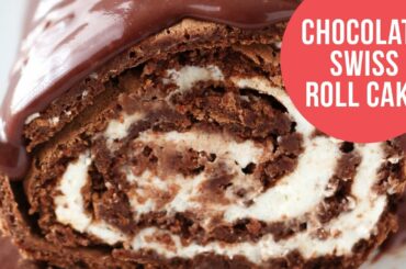 Chocolate Swiss Roll Cake | Holiday Recipe