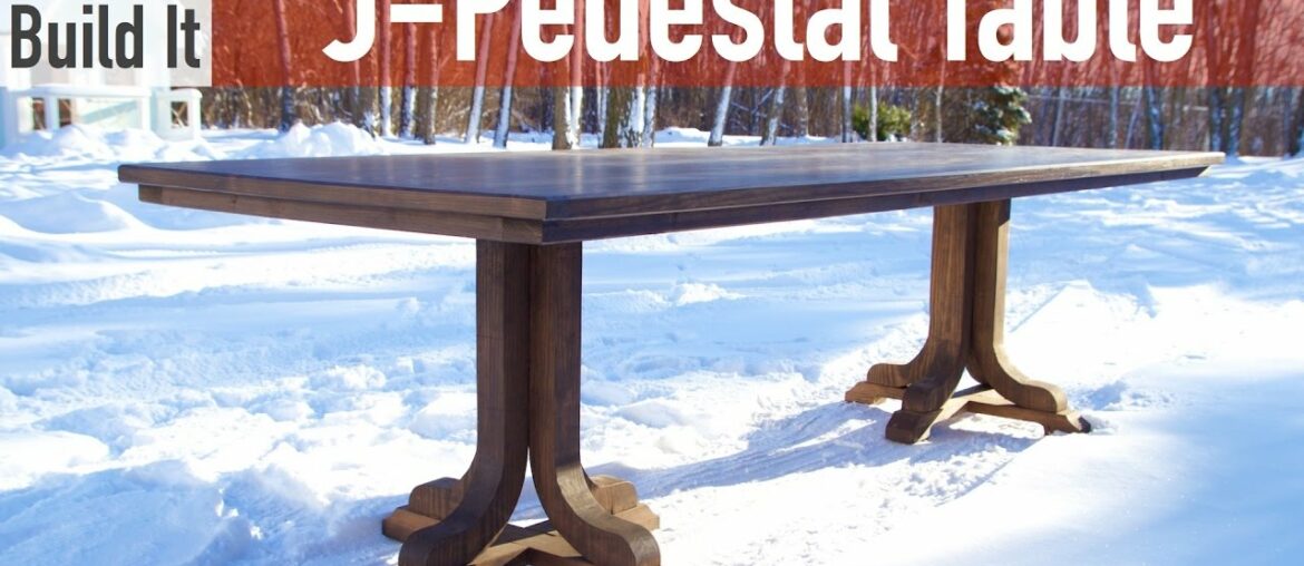 J-Pedestal Dining Table