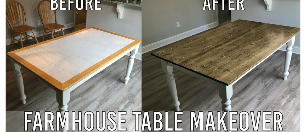 DIY Dining Room Table Makeover – Farmhouse Table Edition DIY Dining Room Table Makeover - Farmhouse Table Edition