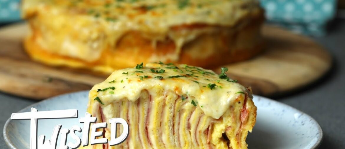 Giant Ham And Cheese French Toast Swirl Recipe Giant Ham And Cheese French Toast Swirl Recipe