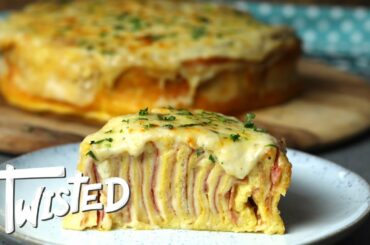 Giant Ham And Cheese French Toast Swirl Recipe