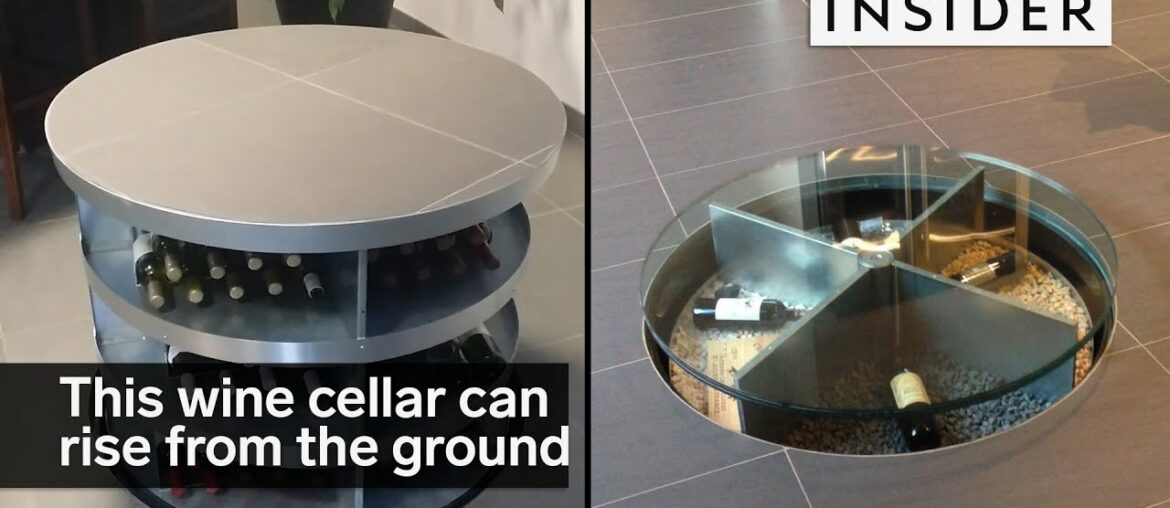 This hidden wine cellar comes out of the ground