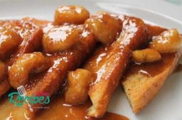 Banana Foster French Toast Recipe - I Heart Recipes