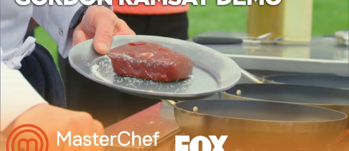 Gordon Ramsay Demonstrates How To Cook A Venison Loin | Season 4 Ep. 10 | MASTERCHEF JUNIOR Gordon Ramsay Demonstrates How To Cook A Venison Loin | Season 4 Ep. 10 | MASTERCHEF JUNIOR