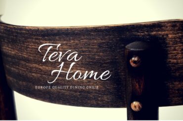 Natural Wood Constance Dining Chair in French Vintage by TevaHome Furniture