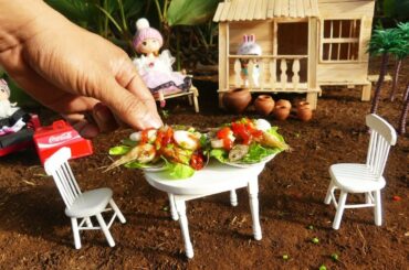 MINIATURE Cooking French Fries and Crispy Fried Shrimp Recipe - ASMR Tiny Food