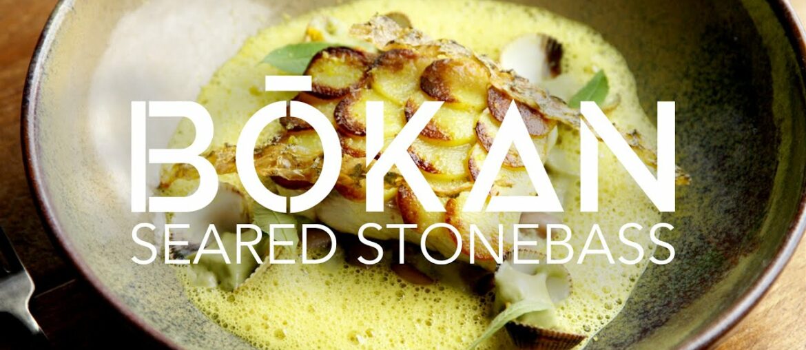 Making Seared Stonebass with with Guillaume Gillan of Bokan - Fine Dining Recipes