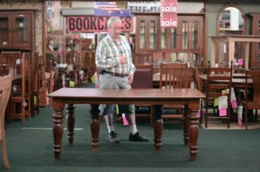 Huge Oak Expanding Dining Table - 4' 8' 10' 12' 15' 20' Foot