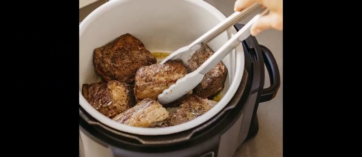 NINJA FOODI TENDERCRISP PRESSURE COOKER BLACK OP300: KITCHEN & DINING