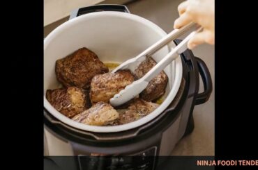 NINJA FOODI TENDERCRISP PRESSURE COOKER BLACK OP300: KITCHEN & DINING