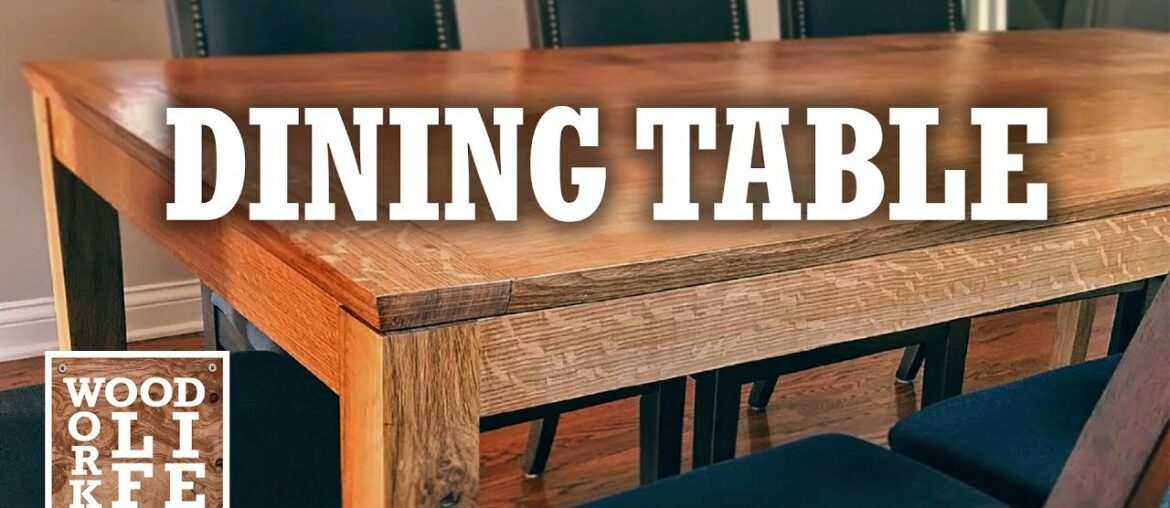 Shaker-Style White Oak Dining Table | Woodworking Builds