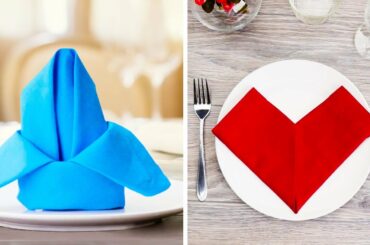 15 EASY AND BEAUTIFUL NAPKIN FOLD IDEAS TO DECORATE YOUR DINING TABLE