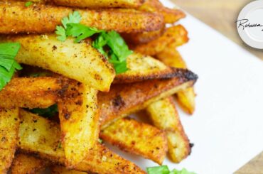 Crispy Oven Baked French Fries Recipe  | Extra Crunchy