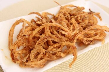 French Fried String Onions Recipe - Laura Vitale - Laura in the Kitchen Episode 665