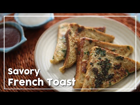 Savory French Toast – Quick Breakfast Recipe – My Recipe Book By Tarika Singh Savory French Toast - Quick Breakfast Recipe - My Recipe Book By Tarika Singh